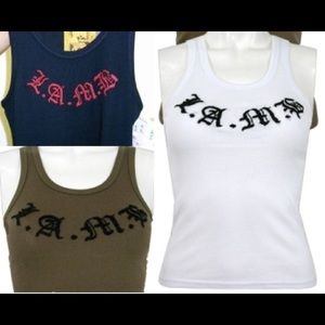 L.A.M.B. Tops - L.A.M.B. Logo Embroidered Top L.A.M.B. Tops - L.A.M.B. Logo Embroidered Top